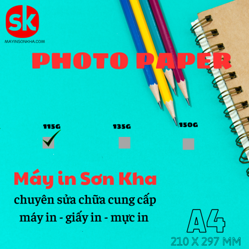 Giấy In Decal ảnh 115g A4 