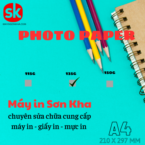 Giấy In Decal ảnh 135g A4 