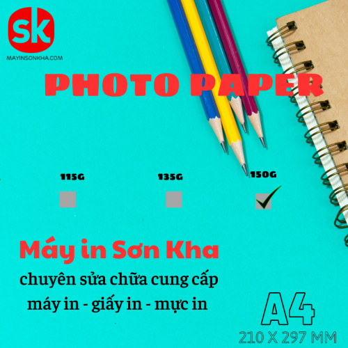 Giấy In Decal ảnh ĐL150g A4 