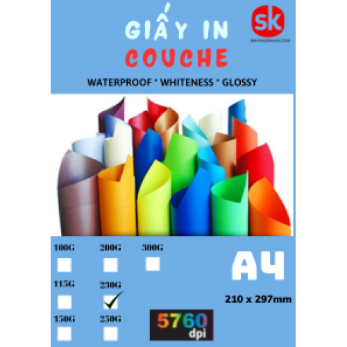 Giấy Công Nghiệp Couche A4 230G