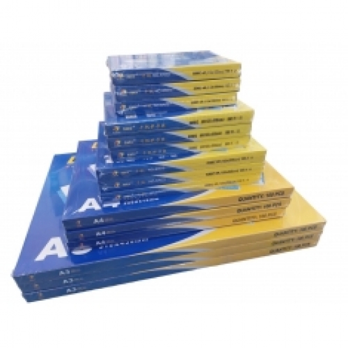 GIẤY ÉP PLASTIC 55 MIC KHỔ 13X18 